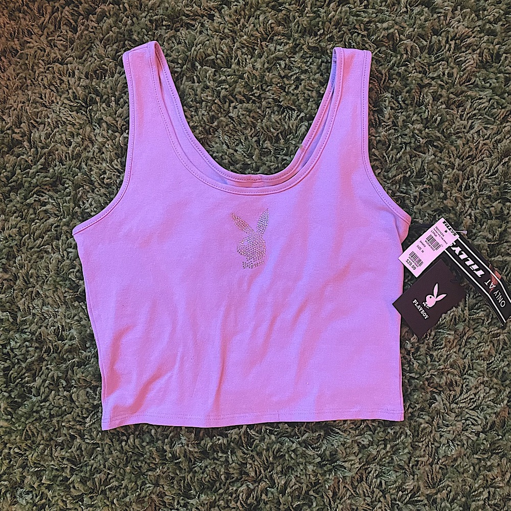 Tilly’s Playboy Cropped Tank Top